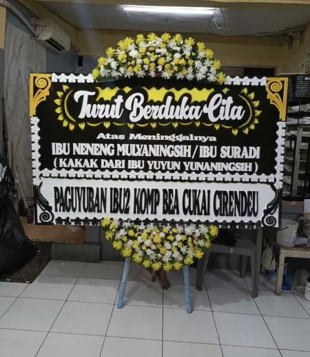 Papan Bunga Duka Simpar Cipunagara